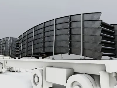 CARGO MODELS FOR TRUCK TRAILER-Bridge Modul Type-1 3D model