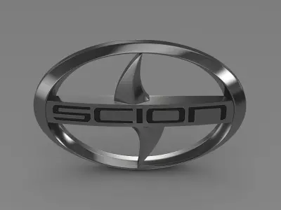 scion logo 3D model by Sergey