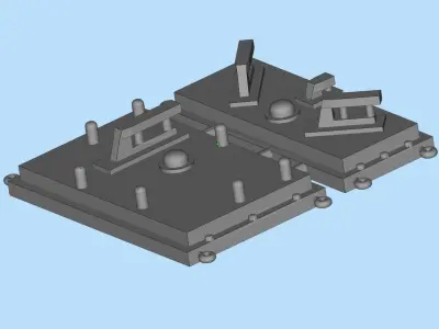 Train Control HO Norfolk Southern PTC antenna printable 3D file  3D print model
