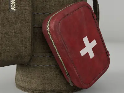 Tactical pouch - Maya 3D model