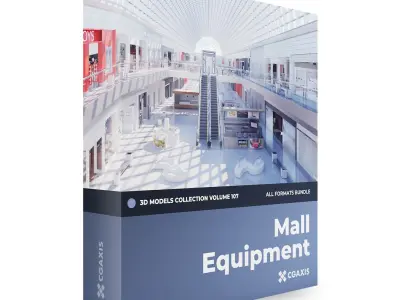 Mall Equipment 3D Models Collection - Volume 107 3D model