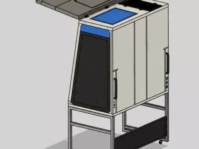 Biosafety Cabinet 4ft Vertical Laminar flow 3D model