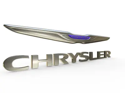 chrysler logo 3D model by 3dlogoman