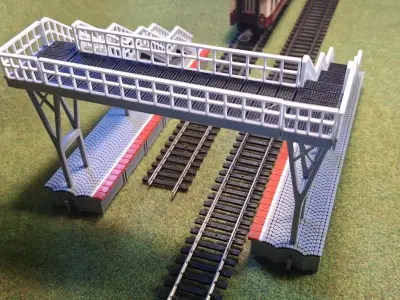 Single Edge Platform Overpass 1-87 FDM color 3D print model