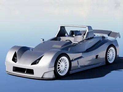 Lada Revolution II RS 2006 Low-poly 3D model