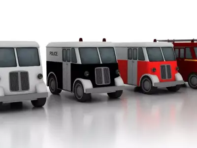 Marmon-Herrington Delivery-Van 1946 3D Model Pack