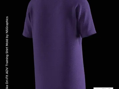 Nike Dri-Fit ADV Training Shirt for CLO3D-Marvelous Designer 3D model
