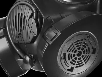 JSGPM M50 Full Face Gas Mask 3D model