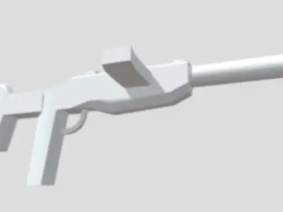 Machine-gun 3styles Free 3D model