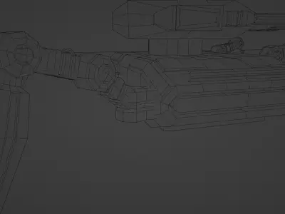Spider Tank Low-poly 3D model