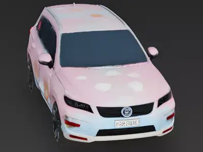 Cupid Arrow Racing SUV 3D Model Low-poly 3D model