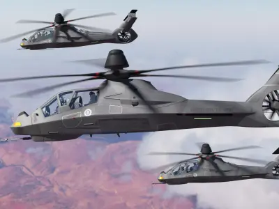 RAH-66 Comanche Stealth Helicopter 3D model