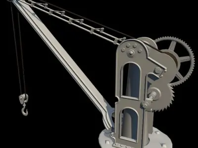 Old Port Crane 3D model