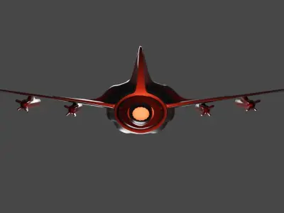 Fighter Aircraft Low-poly 3D model