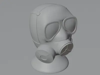 gas mask 3D model