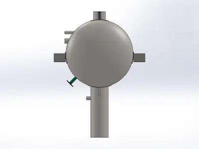 Pressure Vessel With CALCULATIONS 3D model