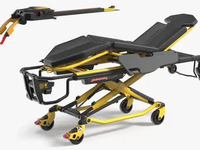  Stryker XPS Emergency Stretcher Electric Lift Rigged for Maya 