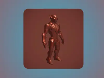 Futuristic AI Character  3D model
