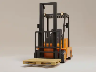 forklift  3D model by MatViz