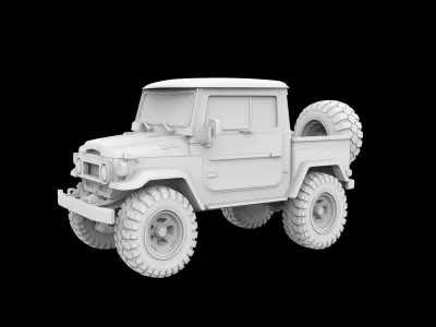 Toyota Offroad Truck 3D Print Model 3D print model purchase