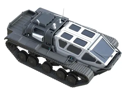 Ripsaw EV3 F4 White  Low-poly 3D model