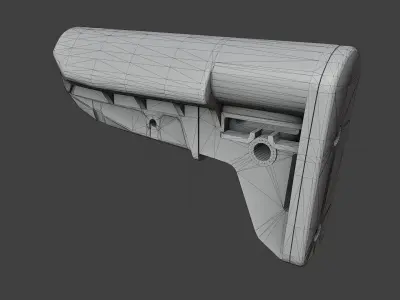BCM Stock Mod 2 Low-poly 3D model