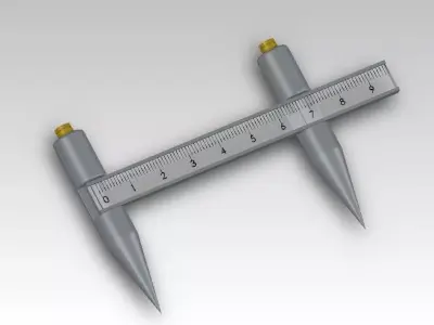 Metallic Marker 3D model