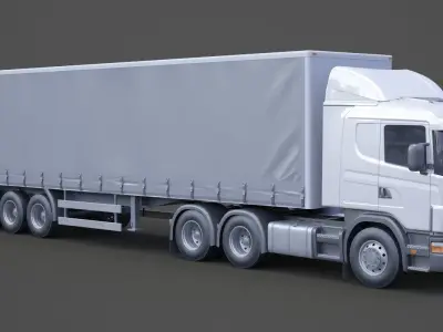 Container Truck 01 3D model