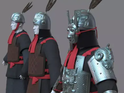 02-Ancient Chinese Armor-Shang Dynasty 3D model