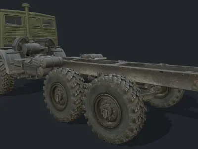 Russian Truck Pack Low-poly 3D model