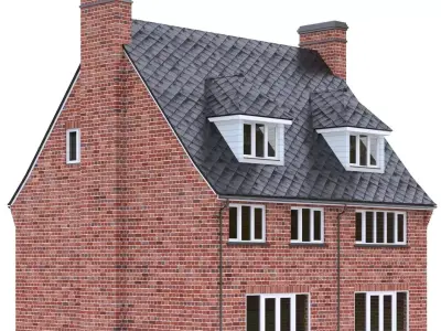 English Brick House 26 Low-poly 3D model
