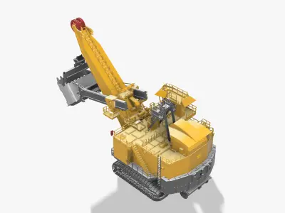 Electric rape shovel P H 4100 XPC KOMATSU  1 87 3D print model
