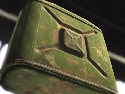 Military Jerry Can Low-poly 3D model purchase