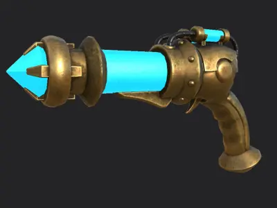 Jinx Guns weapon PBR Low-poly 3D model