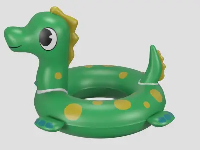 Dinosaur Pool Float swim ring 3D model