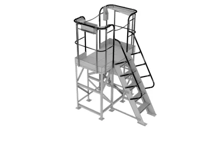 The technological platform mk 2 3D model