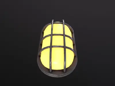 BunkerLight 3D Model Low-poly 3D model