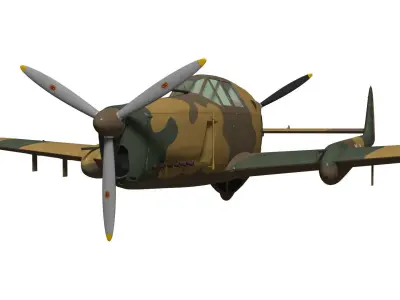 fokker D XXIII 3D model purchase