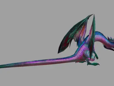 Model Dragon Low-poly 3D model