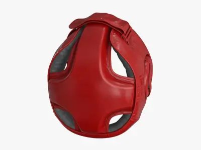 3D Boxing Gloves Head Guard Collection Low-poly 3D model