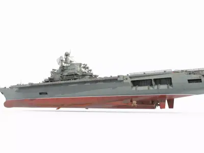 Modern Weapon Aircraft Carrier 3D model