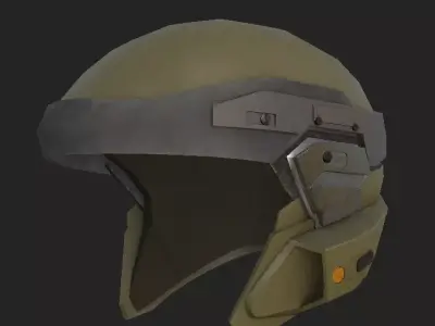 Military Helmet for Gaming Low-poly 3D model