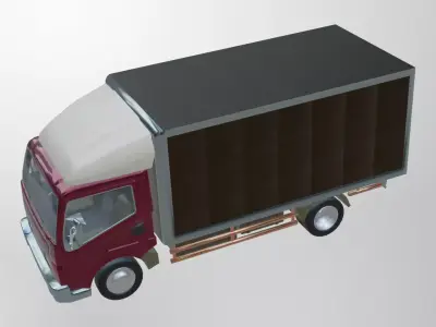 Truck Low-poly 3D model
