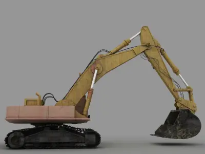 Digger excavator - excavator 3D model