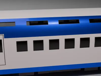 Low Poly Train Game Ready Vehicle FBX OBJ STL PRINT Low-poly 3D model