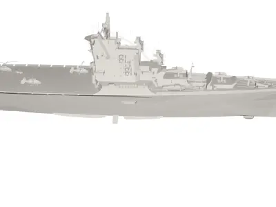 Military Ship 3D model 3