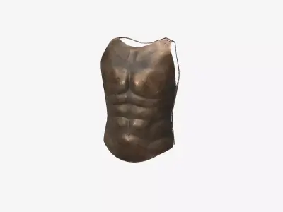 Ancient Armor Thorax 3D Model Game Ready PBR Low Poly Low-poly 3D model