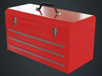 Toolbox 2A Low-poly 3D model