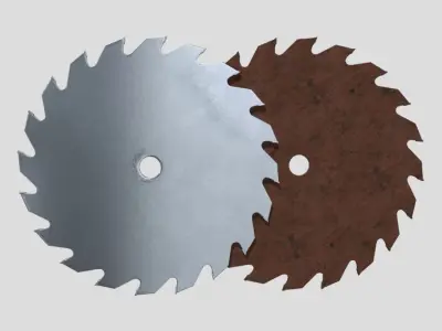 Saw Blade Low-poly 3D model purchase