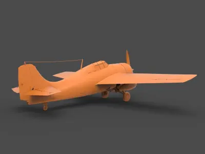 f4f wildcat 3D print model